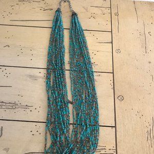 Turquoise beaded necklace